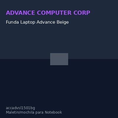 Funda Laptop Advance Beige