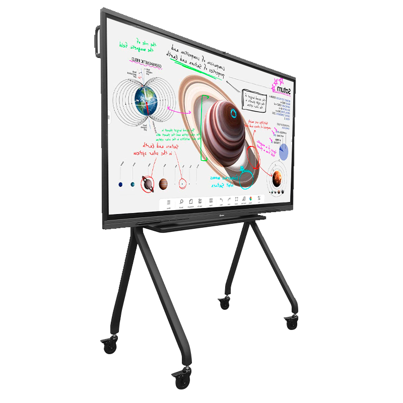 Rack Portátil Teros Te-9010S Para Pantalla Táctilinteractiva De 75 A 86, Negro @@@