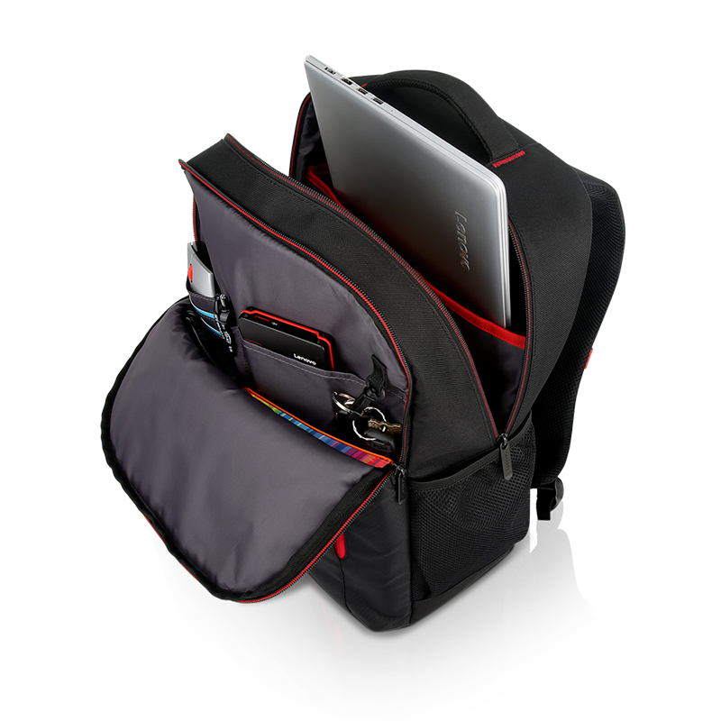 Mochila Lenovo B510 Para Laptop De Hasta 15.6, Color Negrofabricada Con Materia
