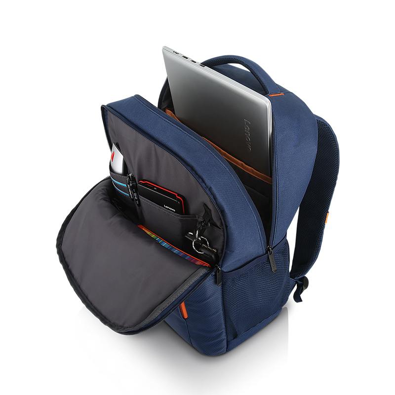 Mochila Lenovo B515 Para Laptop De Hasta 15.6, Color Azulfabricada Con Material