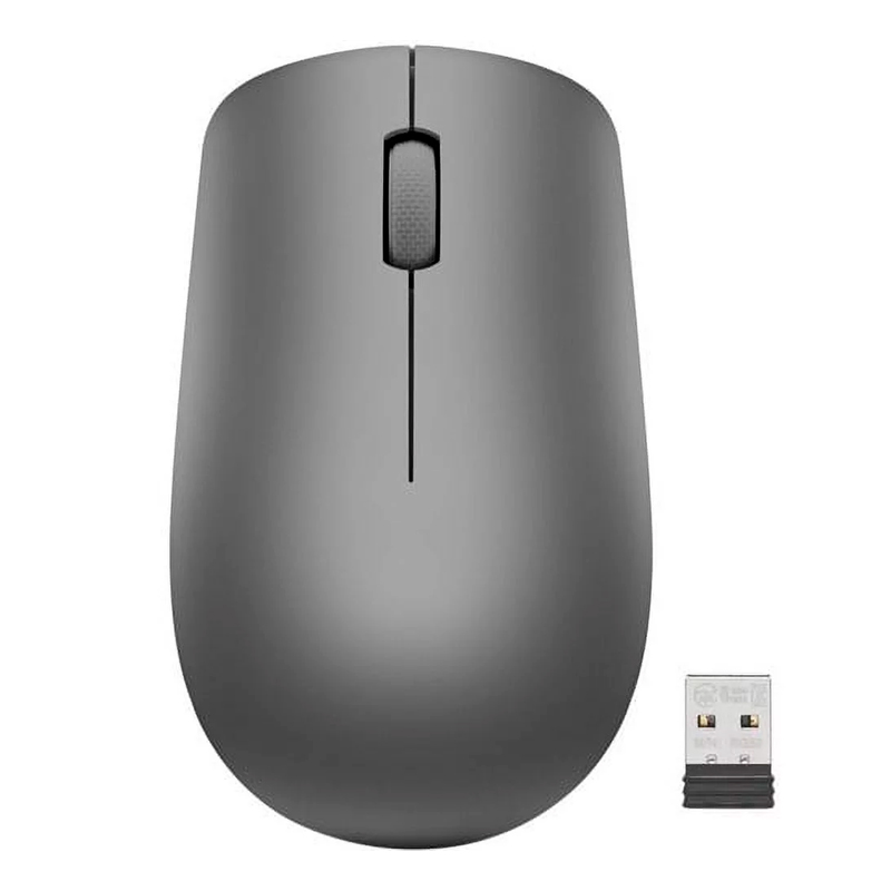 Mouse Lenovo 530 Inalambrico/Diseño Ambidextro/Sensor Optico/1200 Dpi/Color Grafito.