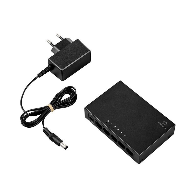 Switch De Red RJ45 Renkforce Rf-Us-500, De 5 Puertos Y 1 Gbit/Scumple Con Los Es