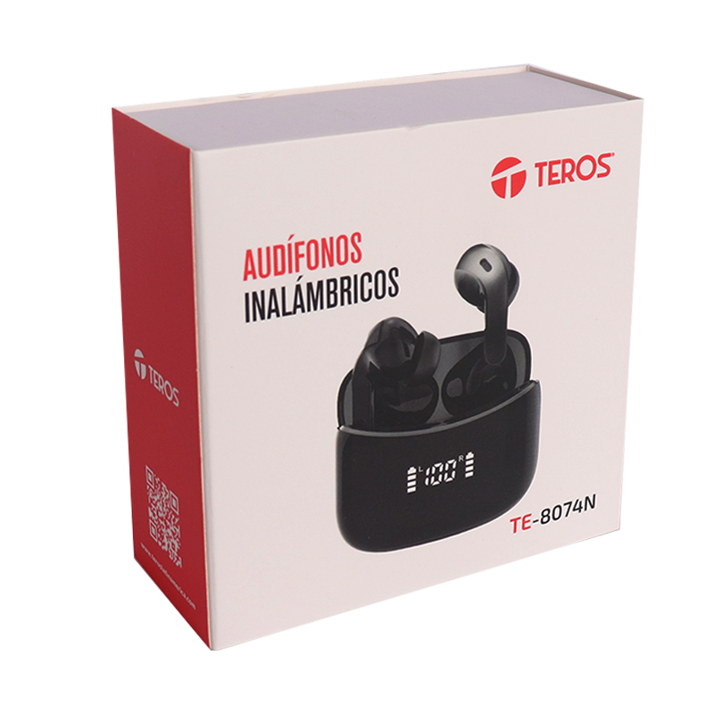 Audífonos Tws Teros Te-8074N, BT 5.3, Estéreo, Negrodisfruta Libertad Inalámbric