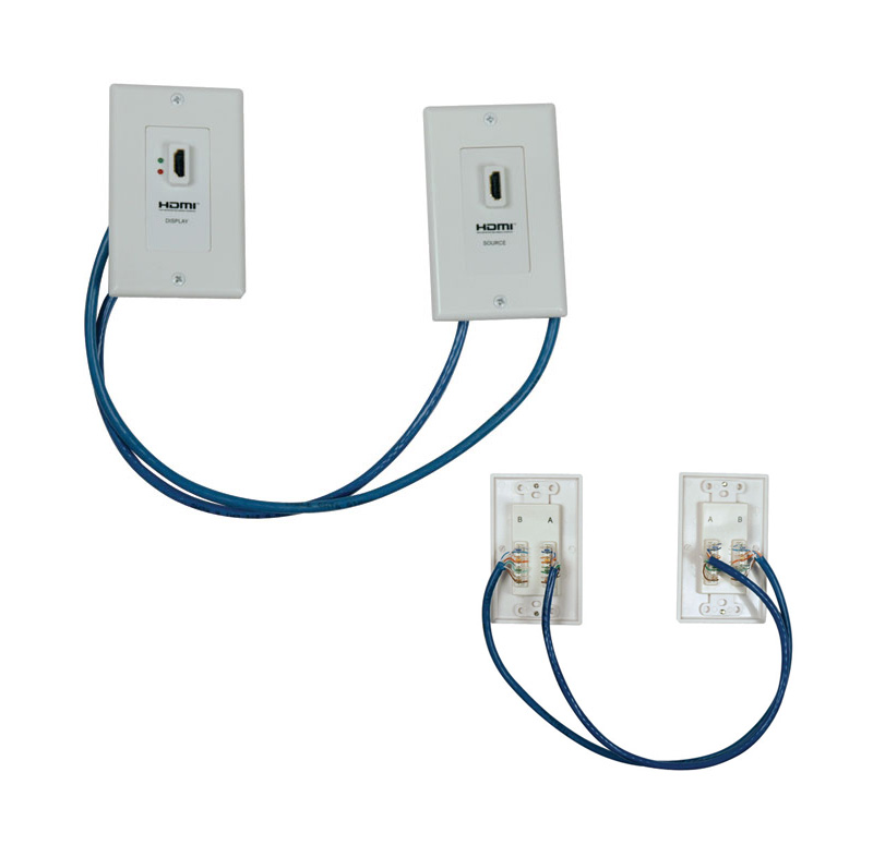 Extensor HDMI Tripp-Lite P167-000, Cat5 / Cat6, Doble Transmisor, 2 Placas De Pared.