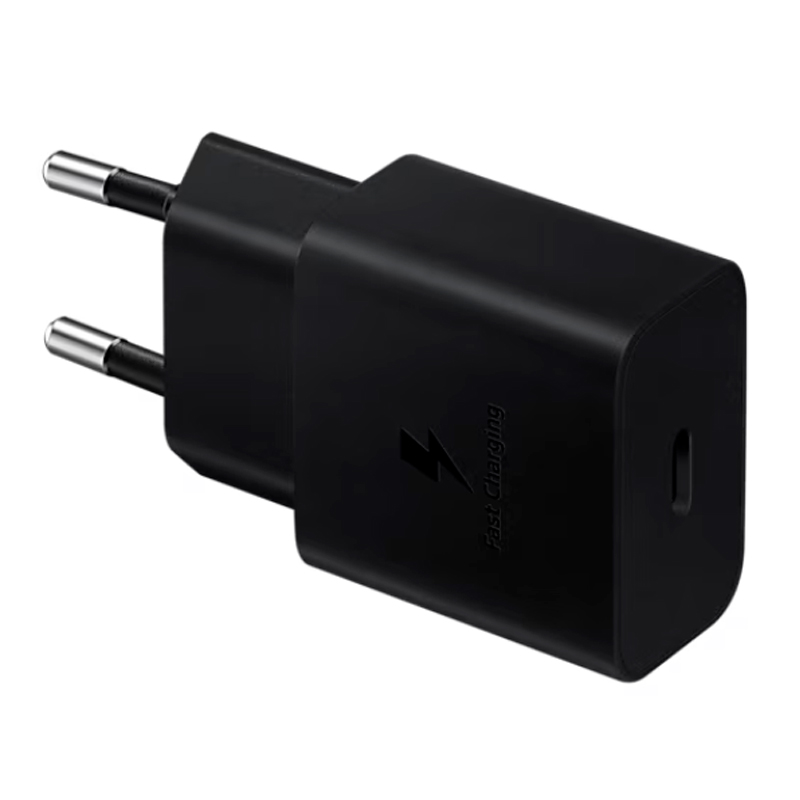 Adaptador De Corriente Samsung Travel, Hasta 25W,Interfaz Usb-C, Color Negrodisf