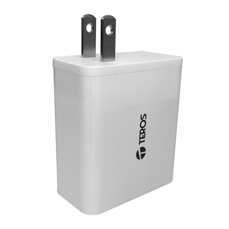 Cargador USB-A USB-C Teros Te-70207W, Gan, Pd 65W, Blancopotencia Y Eficiencia E