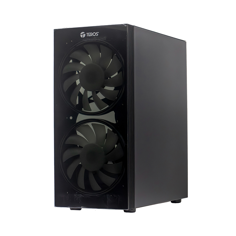 Case Sin Fuente Gamer Teros Te-1333G, Itx, M-Atx,Atx, 3.5 Y 2.5, Negropotencia