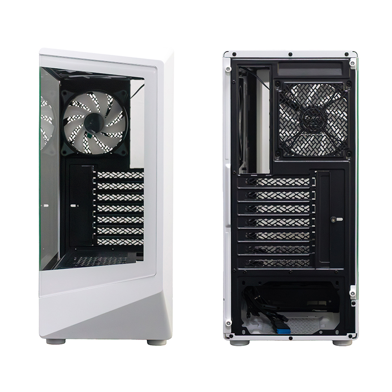 Case Gamer Teros Te-1322G, Mid Tower, USB 3.0 / USB 2.0, Audio, Ventilador Rgb, Blanc