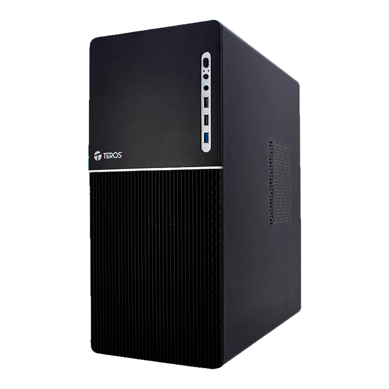 Case Teros Te-1037S, Factor De Forma Atx, 250 W, USB 3.0 / 2.0, Audio, Negro.el