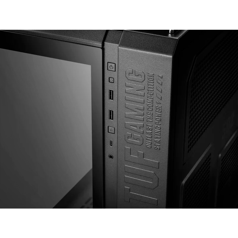 Case Asus Tuf Gaming Gt502, Mid-Tower De Doble Cámara (Dual Chamber), Color Negro
