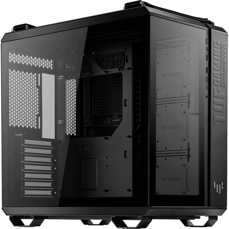 Case Asus Tuf Gaming Gt502, Mid-Tower De Doble Cámara (Dual Chamber), Color Negro