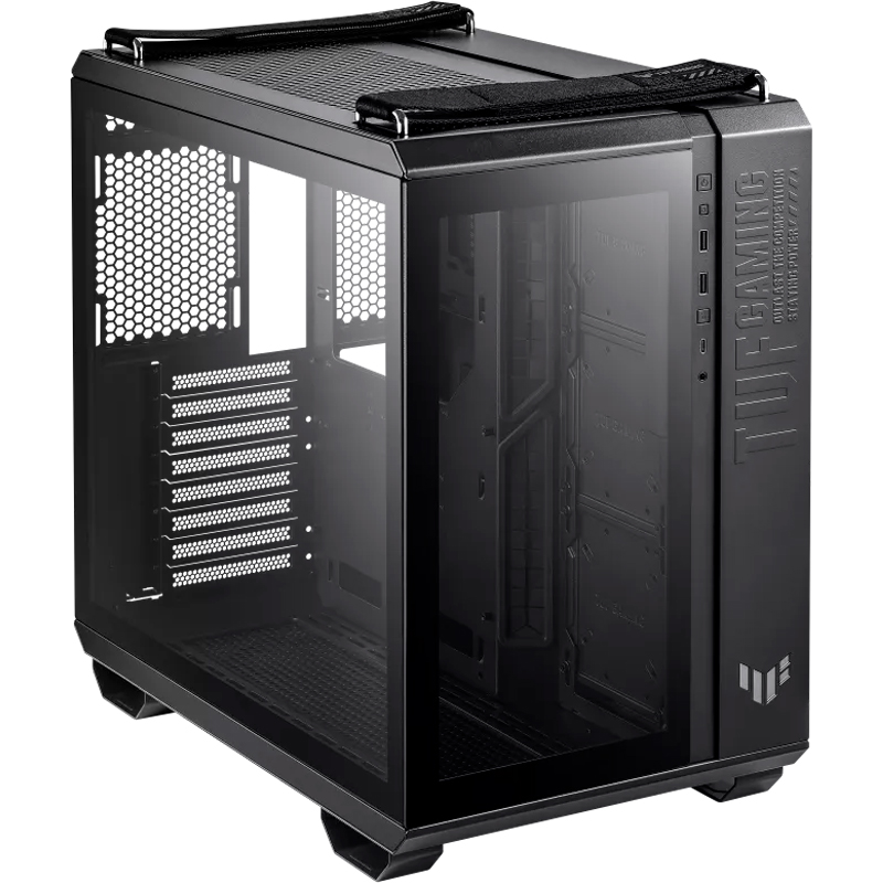 Case Asus Tuf Gaming Gt502, Mid-Tower De Doble Cámara (Dual Chamber), Color Negro