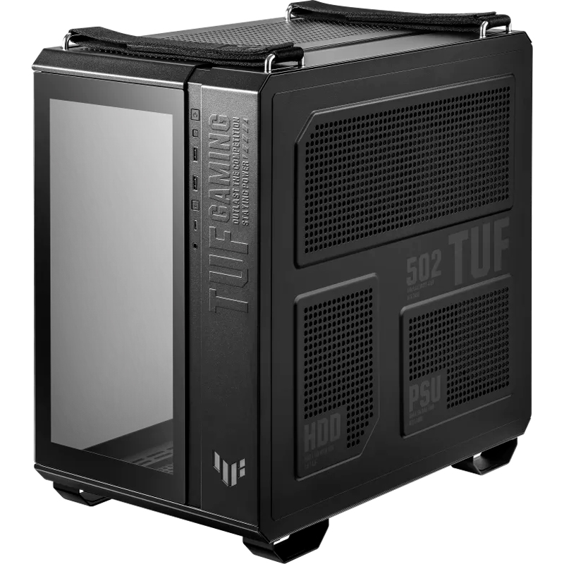 Case Asus Tuf Gaming Gt502, Mid-Tower De Doble Cámara (Dual Chamber), Color Negro