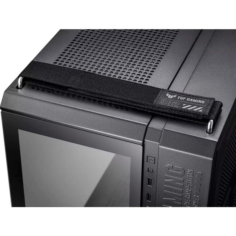 Case Asus Tuf Gaming Gt502, Mid-Tower De Doble Cámara (Dual Chamber), Color Negro