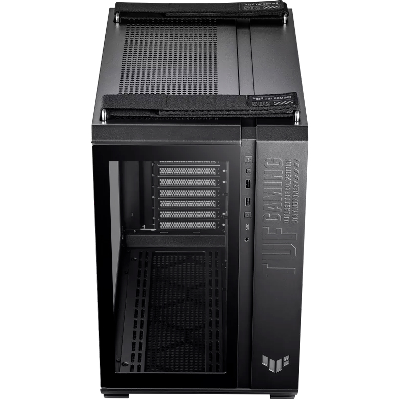 Case Asus Tuf Gaming Gt502, Mid-Tower De Doble Cámara (Dual Chamber), Color Negro