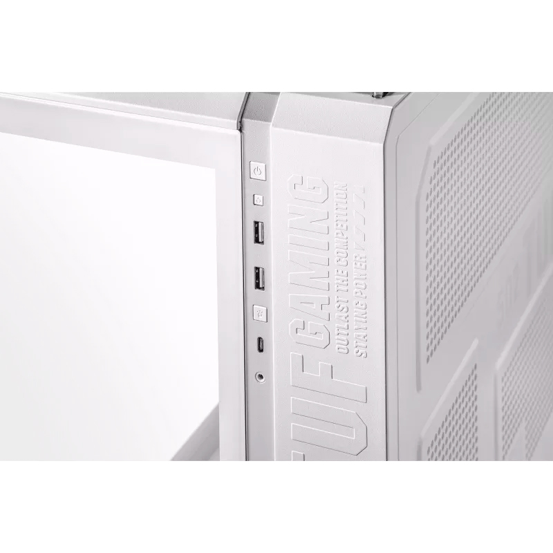 Case Asus Tuf Gaming Gt502, Mid-Tower De Doble Cámara (Dual Chamber), Color Blanco