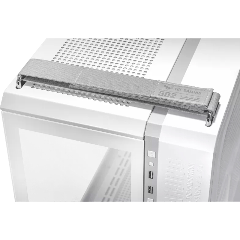 Case Asus Tuf Gaming Gt502, Mid-Tower De Doble Cámara (Dual Chamber), Color Blanco