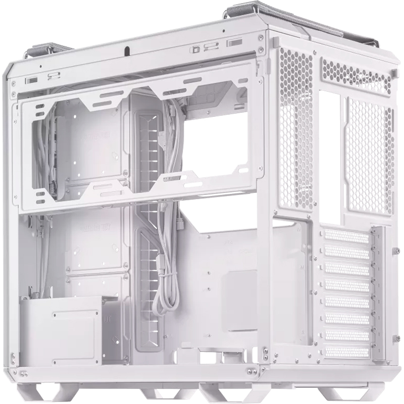 Case Asus Tuf Gaming Gt502, Mid-Tower De Doble Cámara (Dual Chamber), Color Blanco