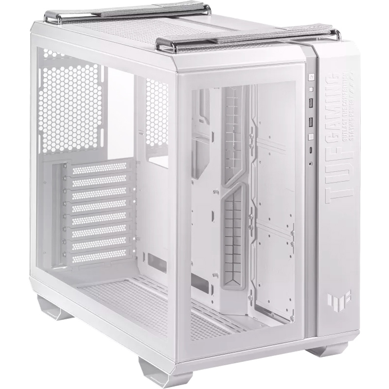 Case Asus Tuf Gaming Gt502, Mid-Tower De Doble Cámara (Dual Chamber), Color Blanco