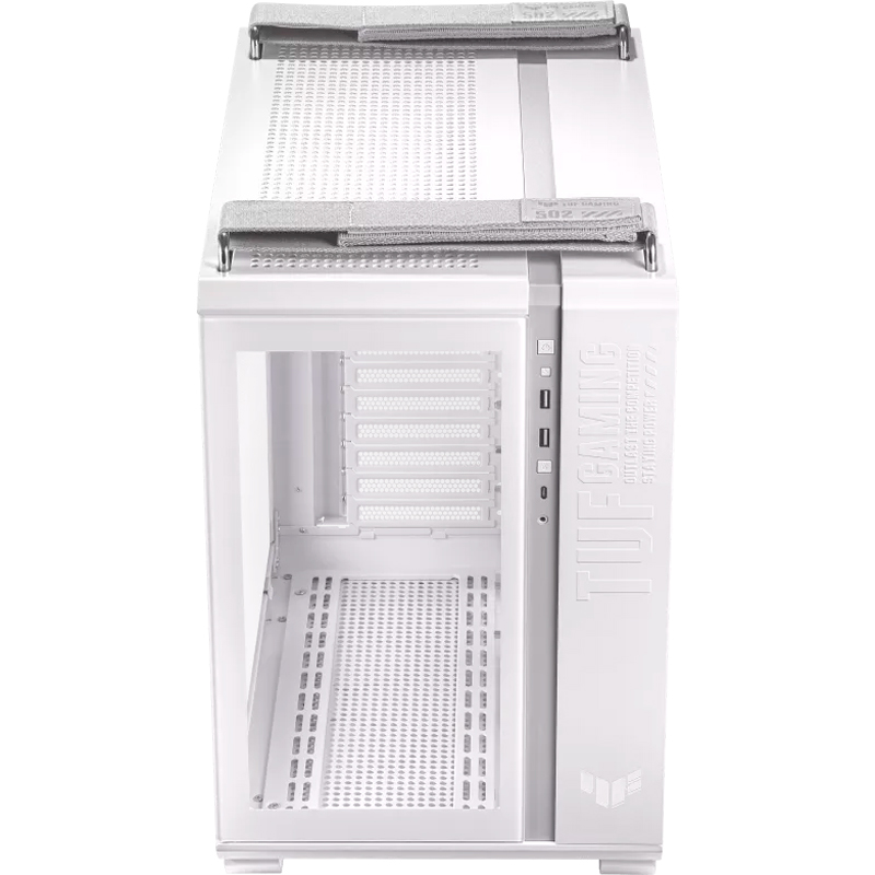 Case Asus Tuf Gaming Gt502, Mid-Tower De Doble Cámara (Dual Chamber), Color Blanco