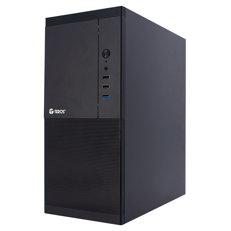 Case Teros Te-1033S, Mini Tower Atx, 250 W, USB 3.0 / 2.0, Audio Hd, Negropresen