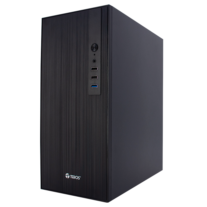 Case Teros Te-1034S, Mini Tower Atx, 250 W, USB 3.0 / 2.0, Audio Hd, Negropresen