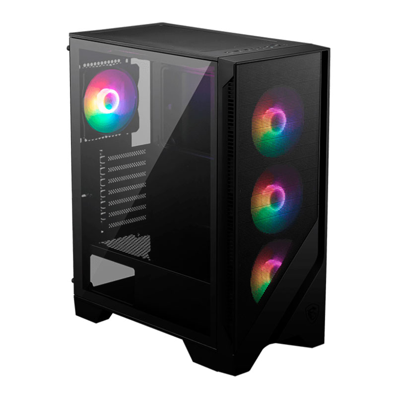 Case MSI Mag Forge 120A Airflow, Mid Towerpuertos: 2 X USB 3.2 Gen 1 Type-A /