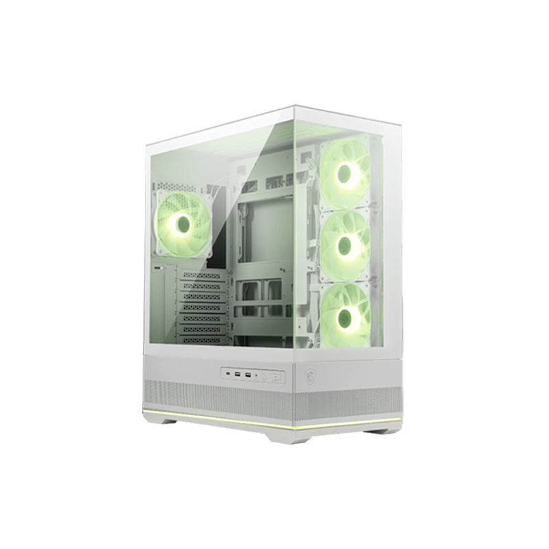 Case MSI Mag Pano 110R Pz White, Mini-Itx, Micro-Atx, Atx, Mid Towerpuertos: 2 X