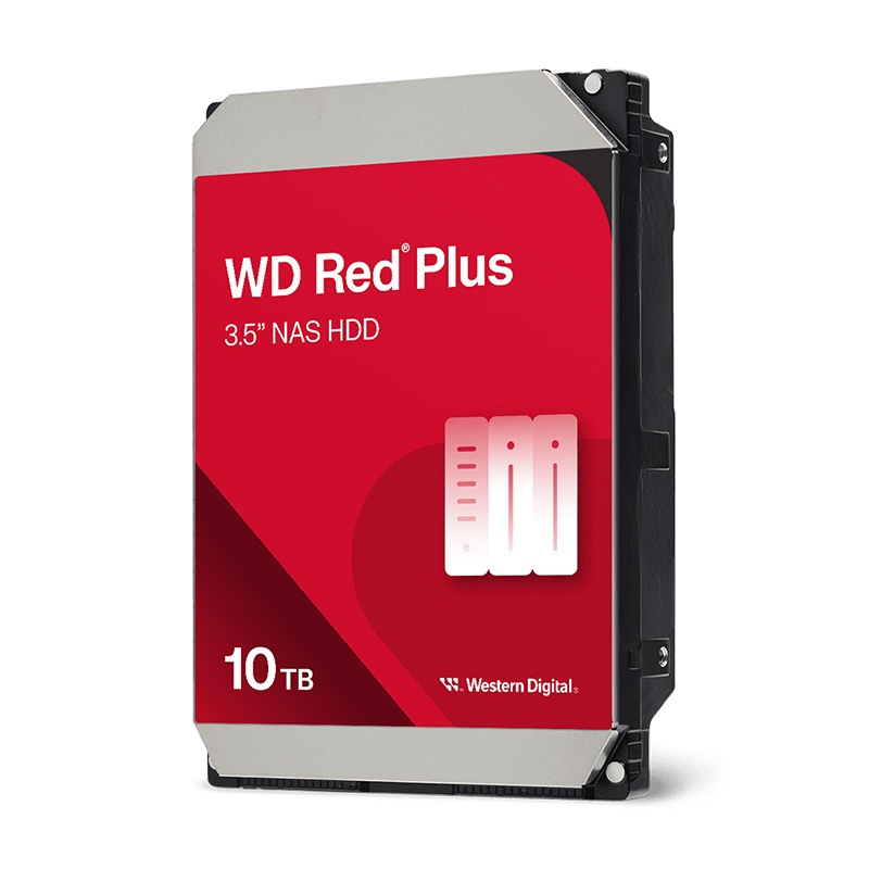 Disco Duro Western Digital NAS Wd Red Plus 10 TB 3.5 SATA / 260 Mb/S / 7200 RPM