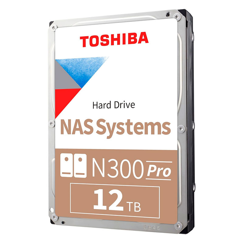 Disco Duro Toshiba N300 Pro Nas, 12Tb, SATA 6.0Gb/S, 7200Rpm, 512MB Cache, 3.5.