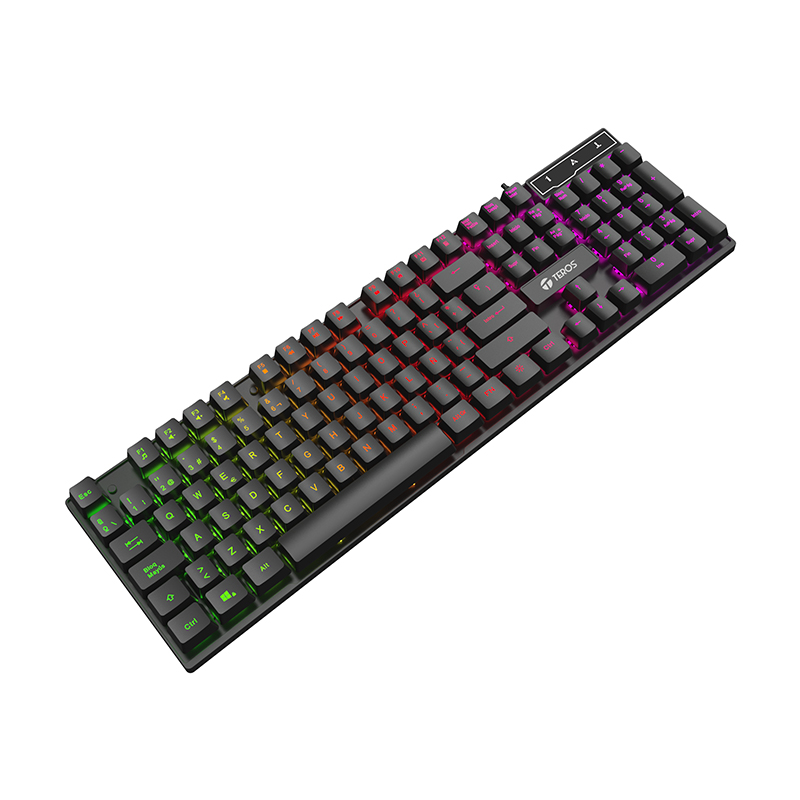 Teclado Gamer Teros Te-4072G, Rgb, Usb, Negrodescubre El Teclado Gamer Teros Te-