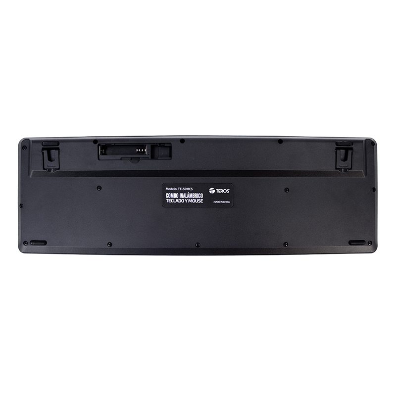 Kit Inalámbrico Teclado + Mouse Teros Te-5011Cs, 2.4Ghz, 1000Dpi, Español, Negro