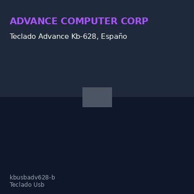 Teclado Advance Kb-628, Español, Multimedia, Internet, Conexión Usb, Negro.