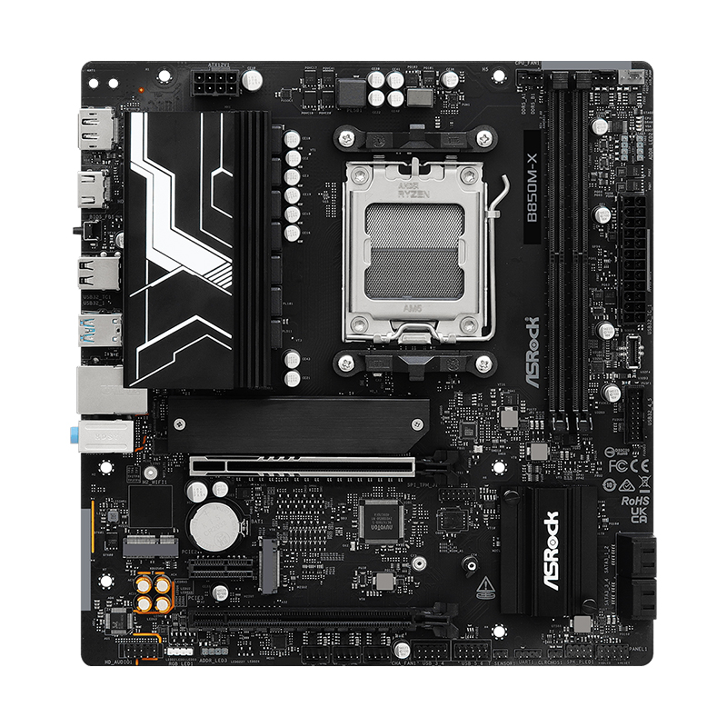 Motherboard Asrock B850M-X R2.0, Chipset AMD B850, Socket AMD Am5, Matxsoporta P