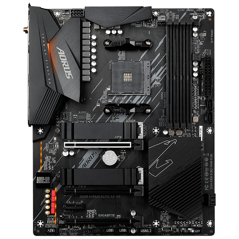 Motherboard Gigabyte B550 Aorus Elite Ax V2 (Rev.1.0) Chipset AMD B550 Socket AMD Am4