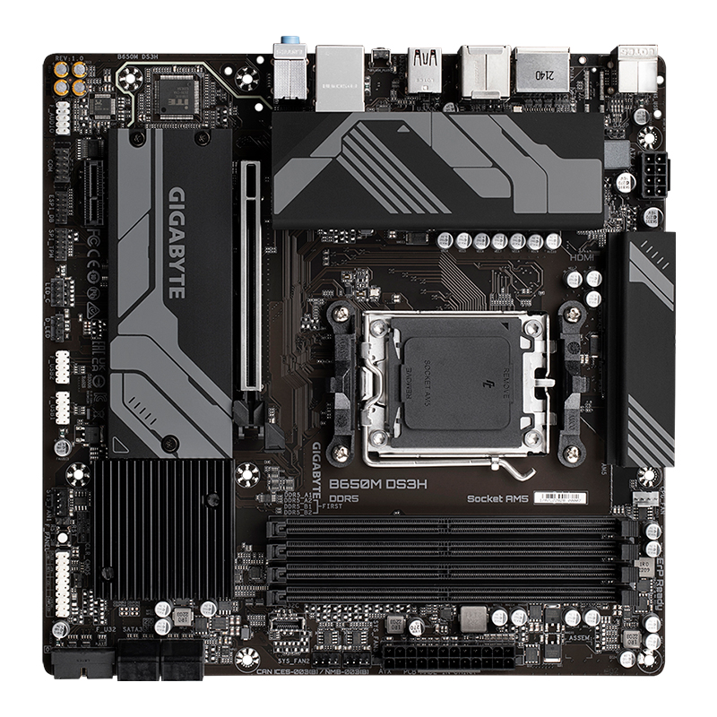 Motherboard Gigabyte B650M Ds3H, Chipset AMD B650, Socket AMD Am5, Matxsoporta P