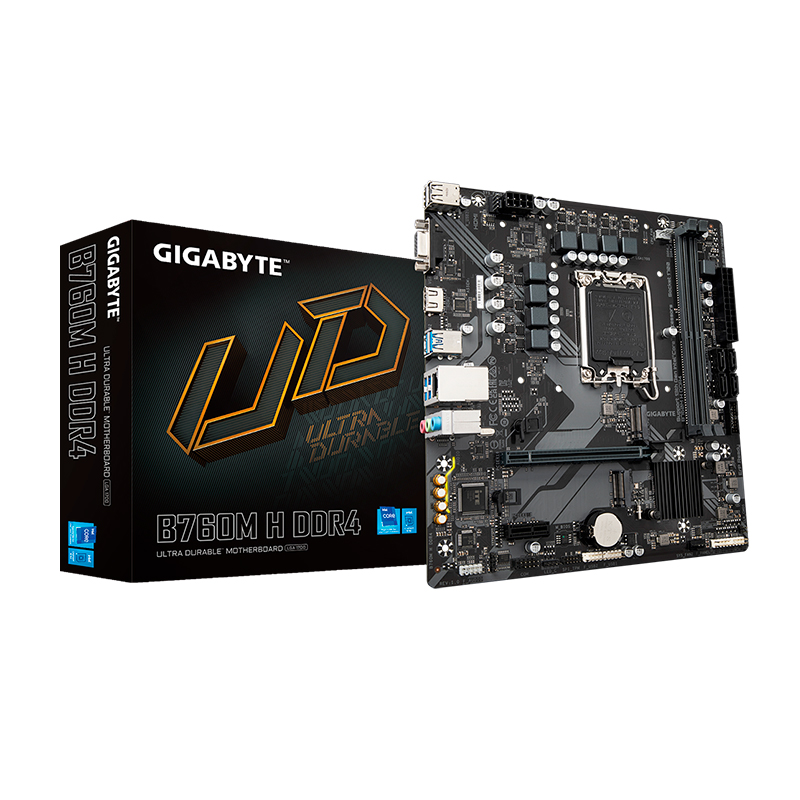 Motherboard Gigabyte B760M H Ddr4, Chipset INTEL B760, Lga1700, Matxsoporta Proc