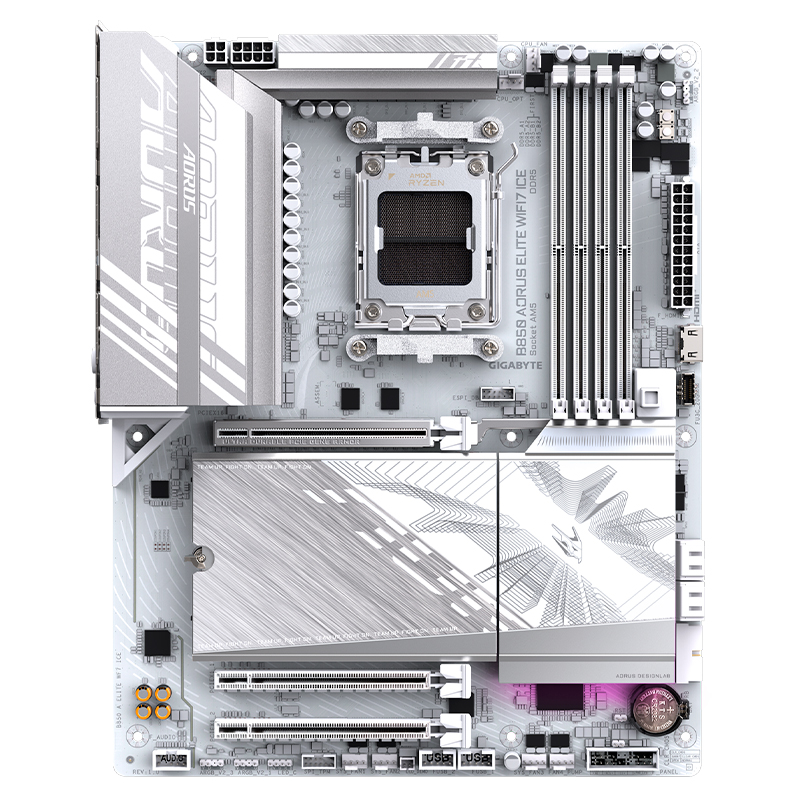Motherboard Gigabyte B850 Aorus Elite Wifi7 Ice, Chipset AMD B850, Socket AMD Am5, At