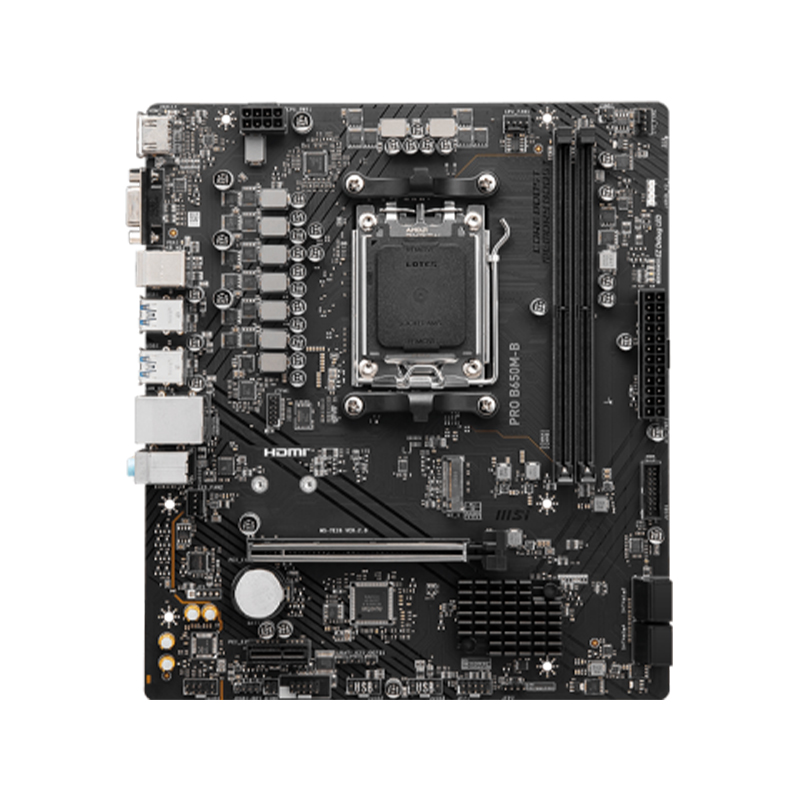 Motherboard MSI Pro B650M-B, Chipset AMD B650, Socket AMD Am5, Matxsoporta Proce