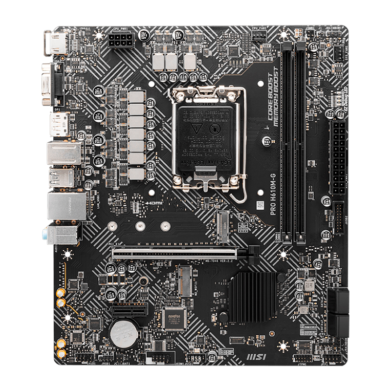 Motherboard MSI Pro H610M-G,Chipset INTEL H610, Lga1700, Matxsoporta Procesadore