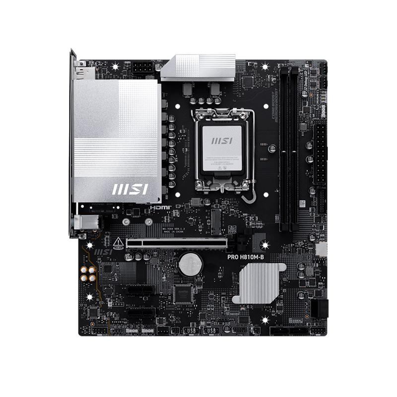 Motherboard MSI Pro H810M-B, Chipset INTEL H810, Lga 1851, Hdmi, Dp, Matxsoporta
