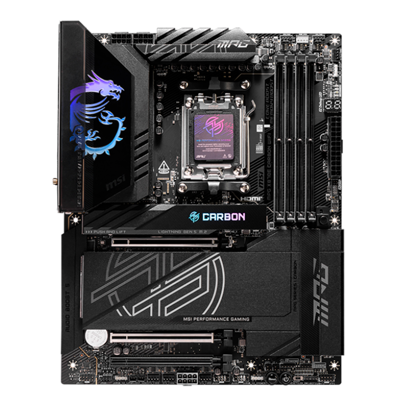 Motherboard MSI Mpg X870E Carbon Wifi, Chipset AMD X870E, Socket AMD Am5, Atxsop