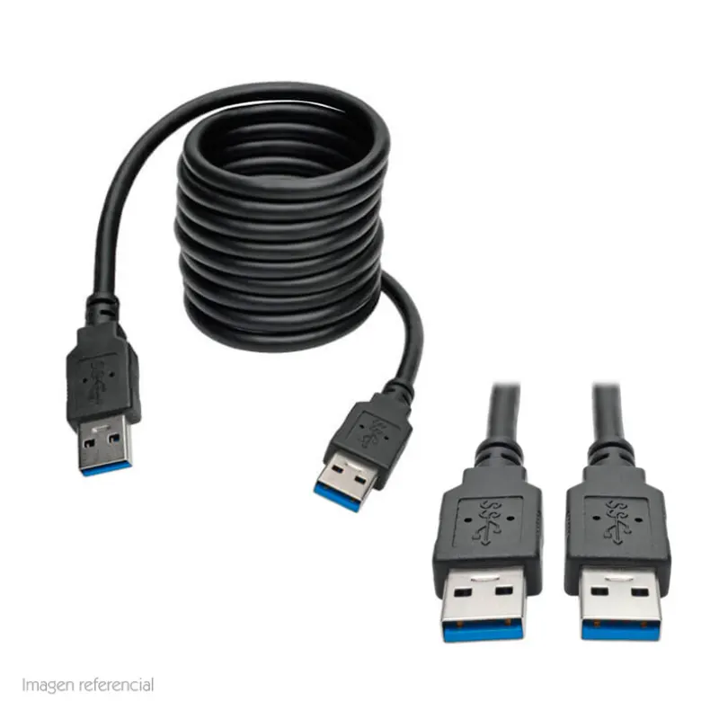 Cable USB 3.0 Tripp-Lite U320-006-Bk, Negro, Superspeed, A/A, 1.83 Mts, 28/24 Awg.