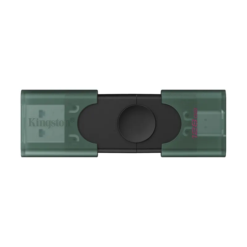 Memoria Flash USB Kingston Datatraveler Duo, 128GB USB 3.2 Gen 1, Color Negro Mate