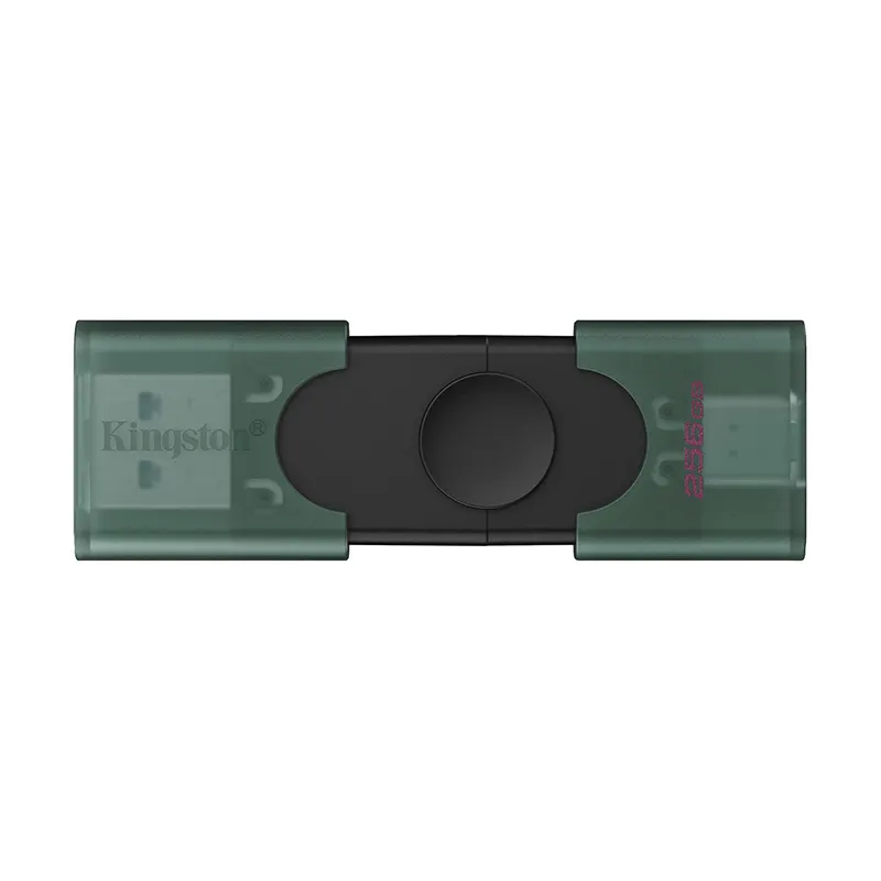 Memoria Flash USB Kingston Datatraveler Duo, 256GB USB 3.2 Gen 1, Color Negro Mate