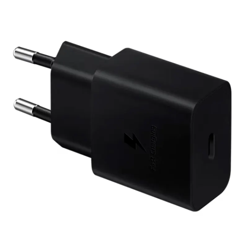 Adaptador De Corriente Samsung Travel, Hasta 25W,Interfaz Usb-C, Color Negrodisf