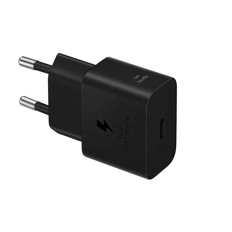 Adaptador De Carga Rápida USB-C (25W) Con Cable, Color Negroel Nuevo Adaptador D