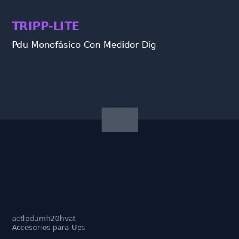 Pdu Monofásico Con Medidor Digital, 3.2 / 3.8 Kw,8 C13 Y 2 C19, 200V 240V, 1U.