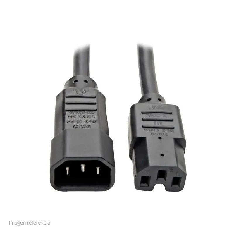 Cable De Alimentación Tripp-Lite P018-010, Iec C14 A Iec C15, 15A, 110-250V, 3.05Mts.