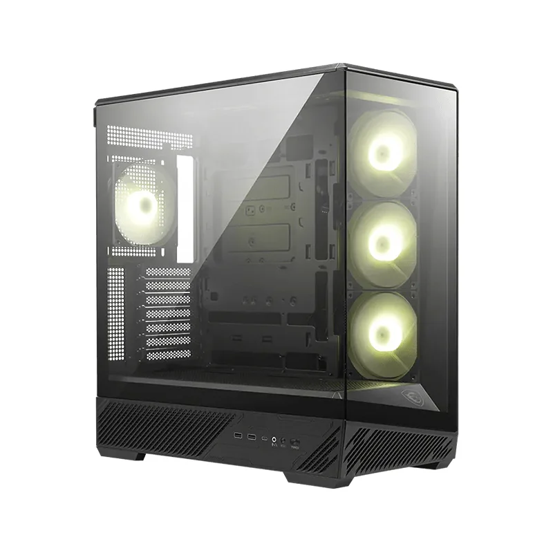 Case MSI Mag Pano 130R Pz/Black, Factor Forma: Mid-Tower, Soporta: Mini-Itx/Micro-Atx